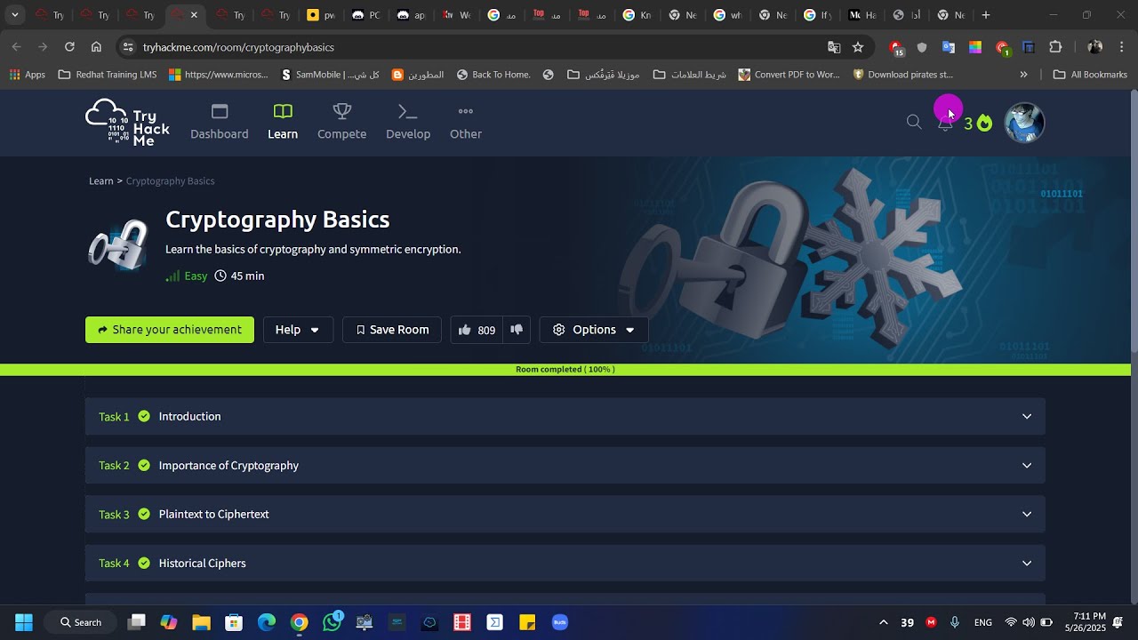 تعلم أساسيات التشفير على TryHackMe 🇸🇦 - بالعربية