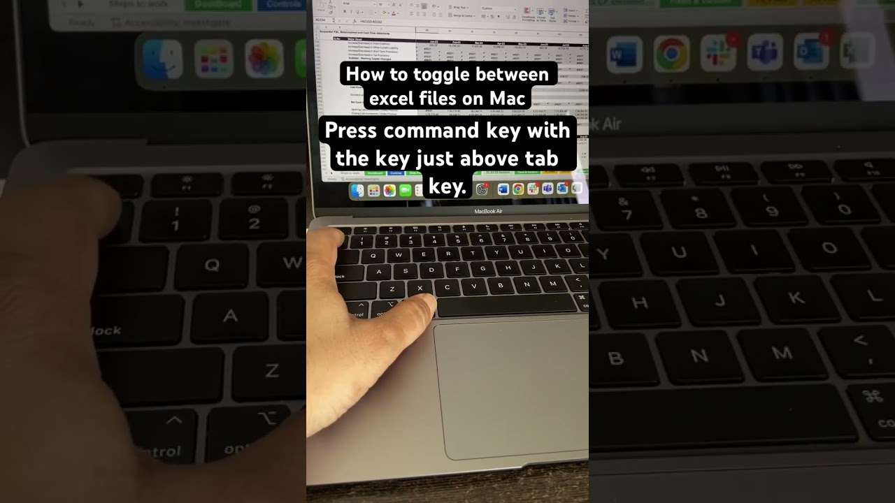 Switching Between Excel Files on MacBook