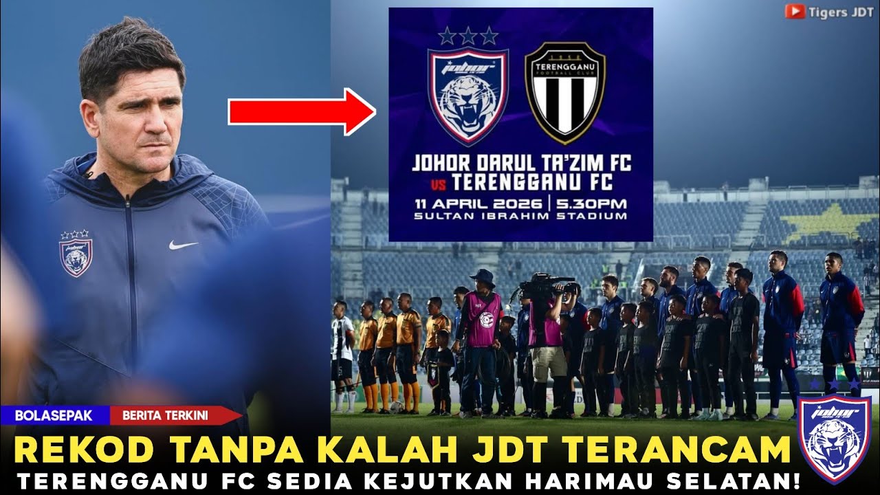 JDT vs Terengganu: Munoz Warns of a Tough Match ⚽