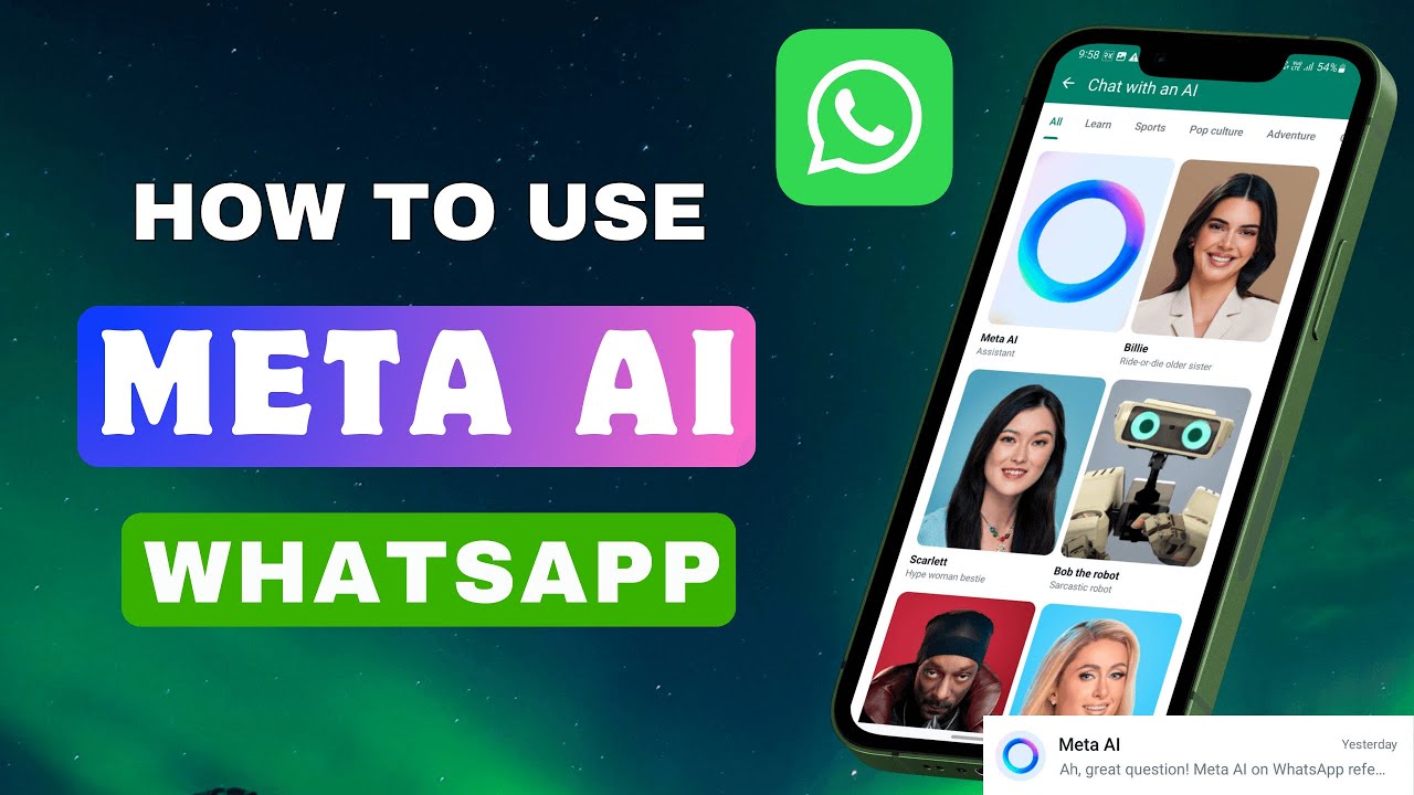 Using Meta AI in WhatsApp 📱