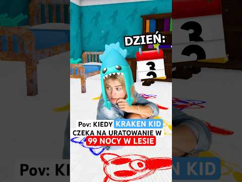 Kiedy KRAKEN KID czeka na uratowanie w 99 NOCY W LESIE w Roblox 😅 #kittybella #99nightintheforest