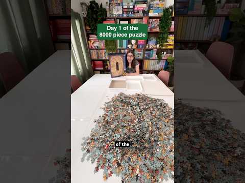 Day 1 of the 8000 piece puzzle 🧩 #jigsawpuzzles