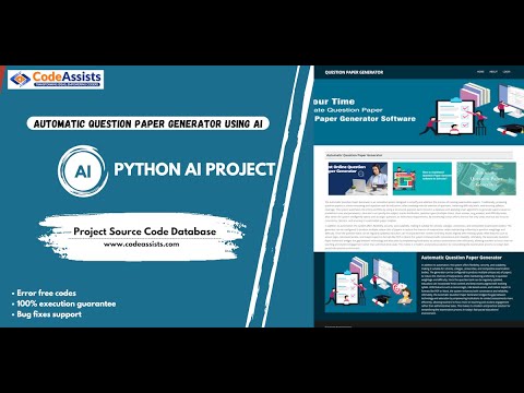 Automatic Question Paper Generator using AI ML | Python, FastAPI, LangChain, RAG, LLM & ReactJS 