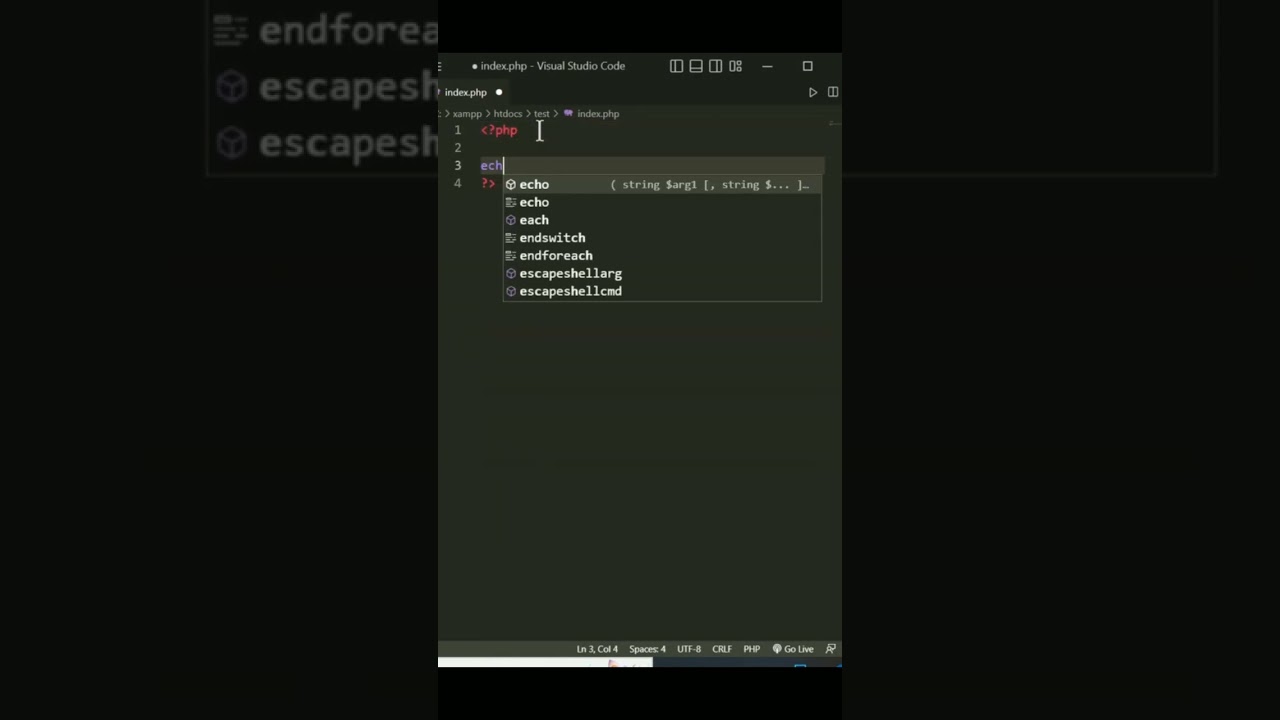 PHP First Program on localhost with XAMPP π