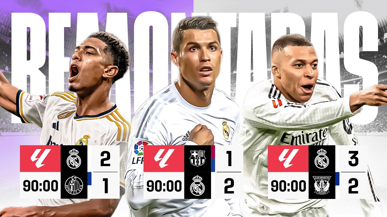 ¡Las MEJORES REMONTADAS del REAL MADRID en LALIGA! ⚪🔥| PARTE 2