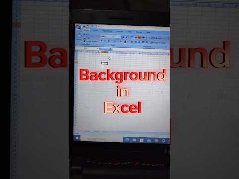 Add background image in Excel sheet #exceltips #excel #viral
