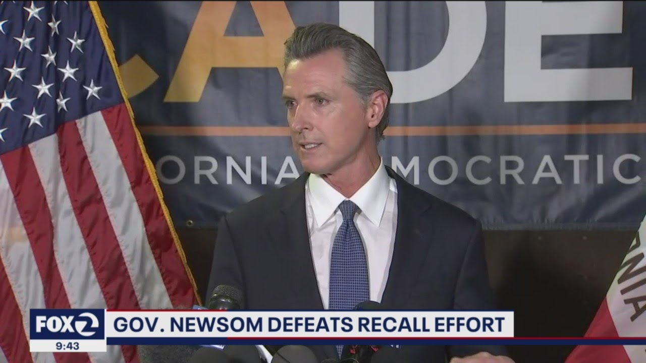 California Governor Gavin Newsom defeats recall election