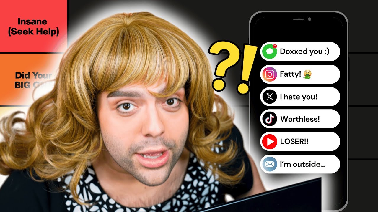 Ranking the Most Intense Hate Comments I've Received