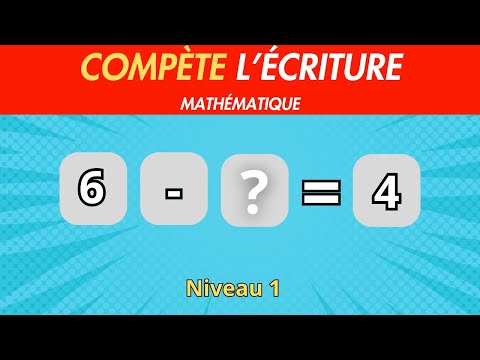 Quiz Mathématique pour CP, CE1, et CE2 | Complète les opérations Mathématique -1