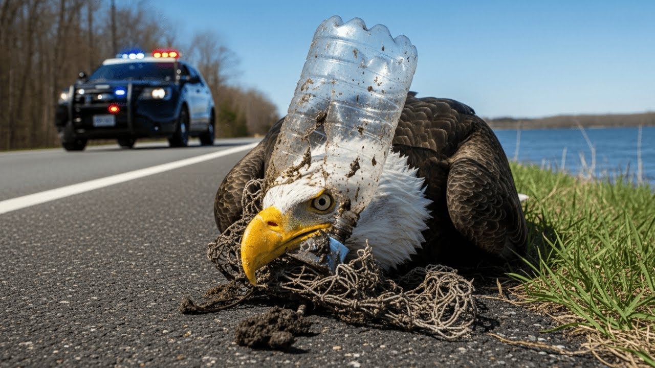 Heroic Rescue: Man Saves Bald Eagle Stranded by the Roadside in Alaska π¦