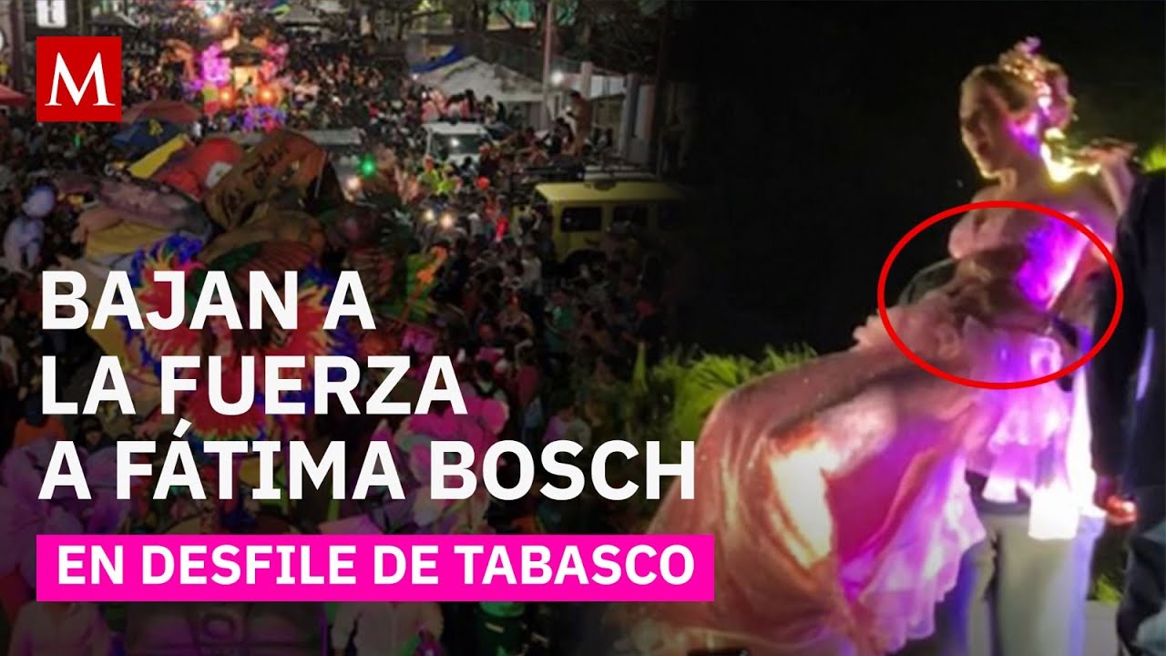 Así fue el momento más comentado de Fátima Bosch en el desfile de Villahermosa, Tabasco