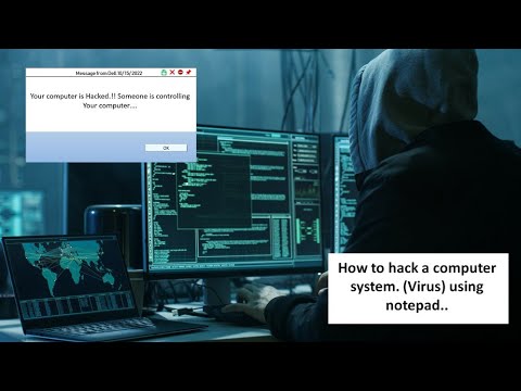 How to create a funny (harmless) computer virus prank (fake virus) notepad virus|make virus|ECTZONE