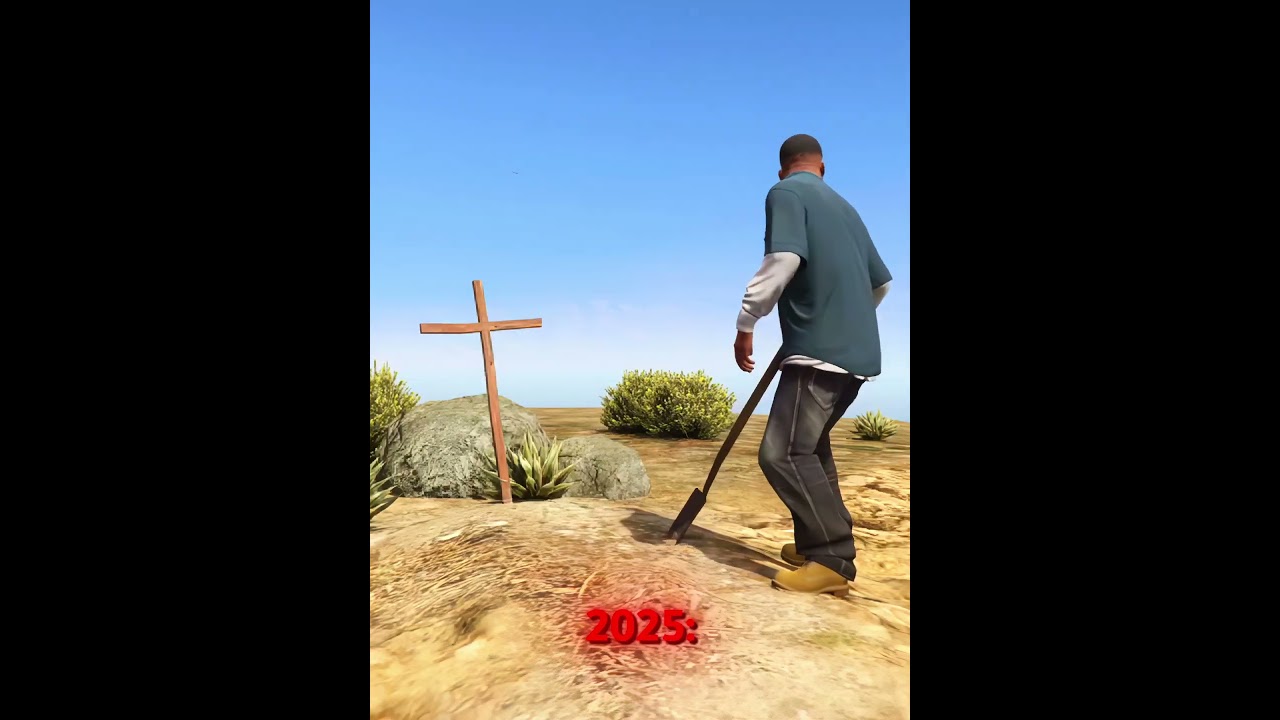 Shocking Discovery: CJ’s Grave Revealed in GTA 5 🕊️