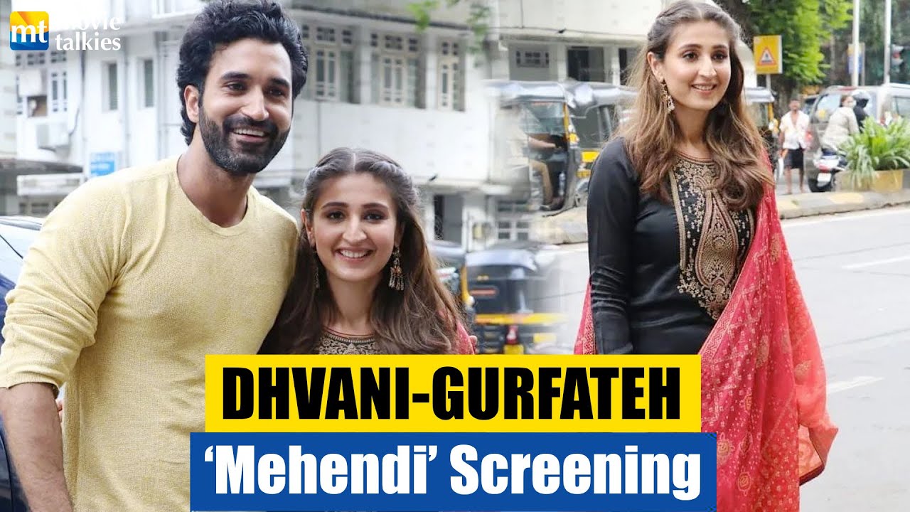 Dhvani Bhanushali & Gurfateh Pirzada at 'Mehendi' Screening 🎬