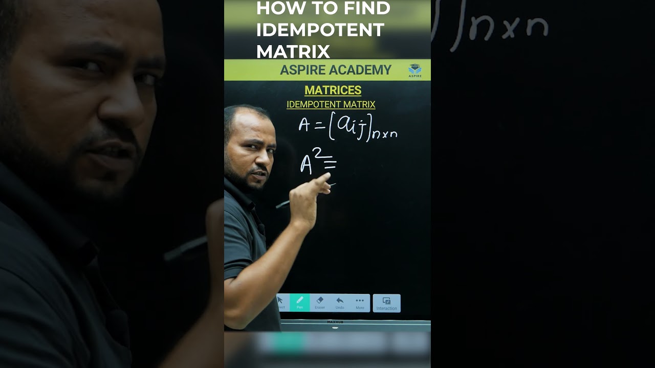 Understanding Idempotent Matrices in Just 60 Seconds ⚡