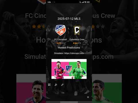 FC Cincinnati vs. Columbus Crew: MLS 2025-07-12 Simulator Forecast
