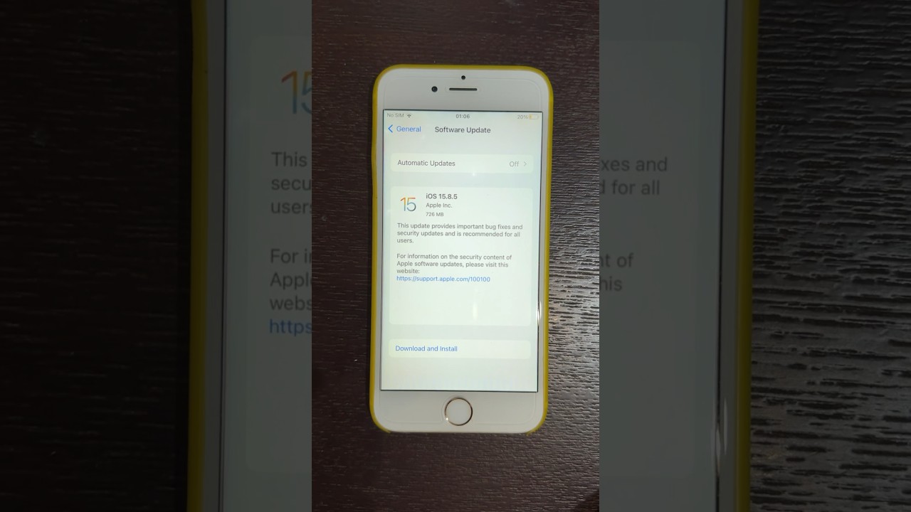 iOS 15.8.5 Update on iPhone 6s 📱