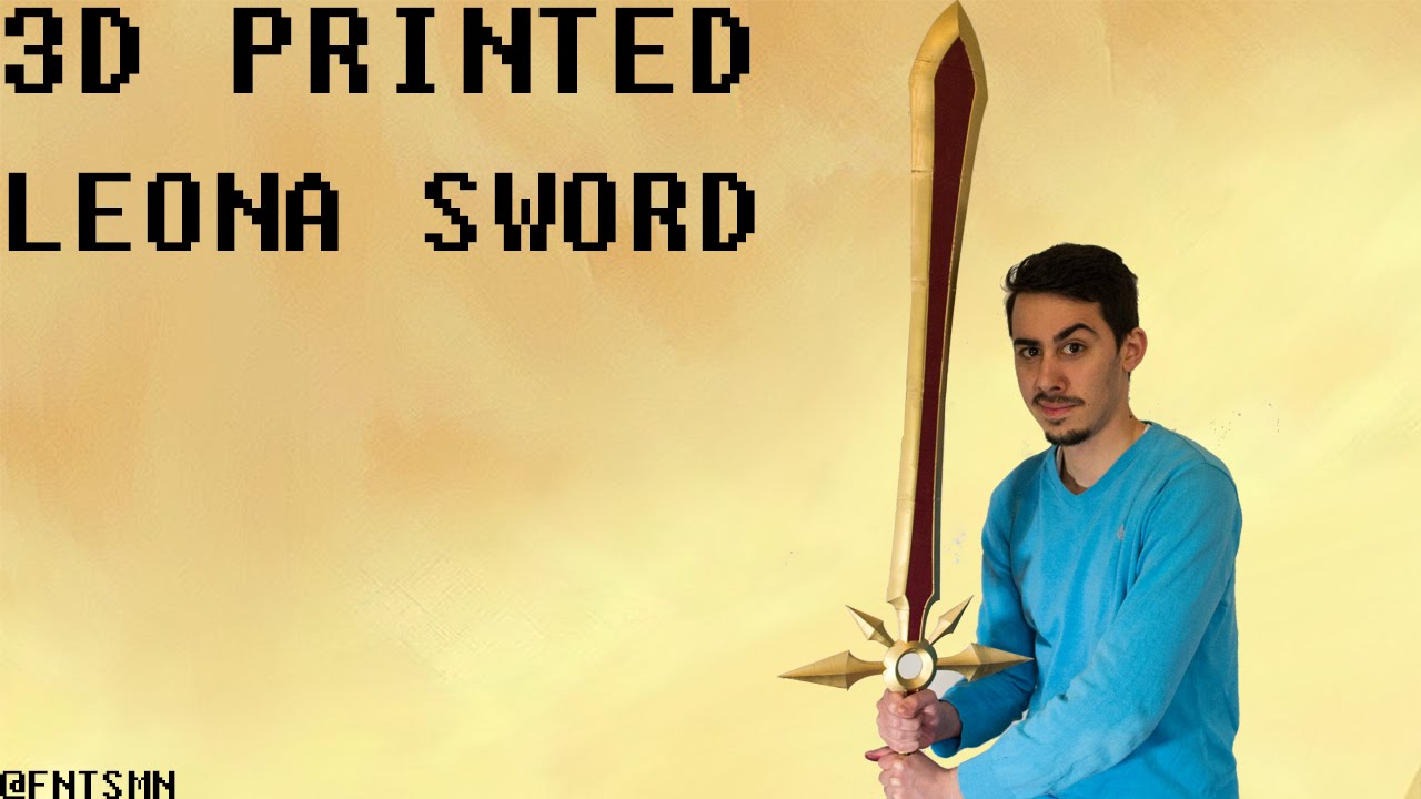 3D Printed Leona Sword from League of Legends ⚔️