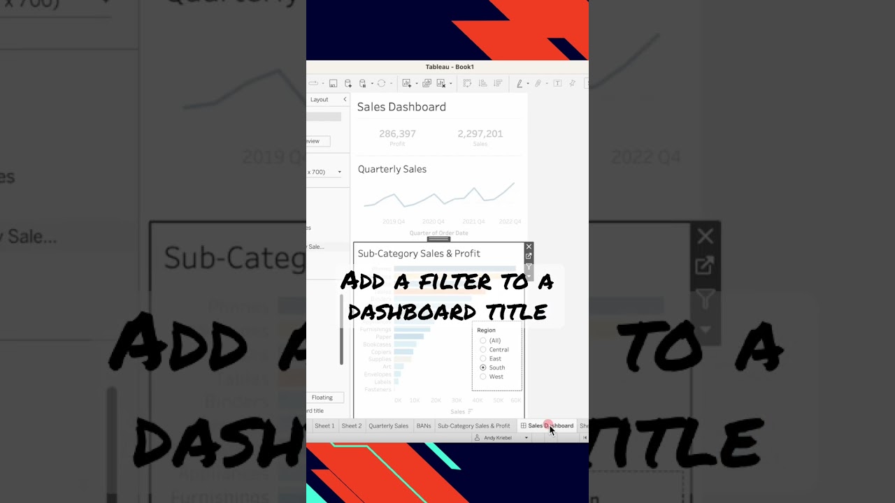 How to Add a Dynamic Filter to Your Tableau Dashboard Title 📊