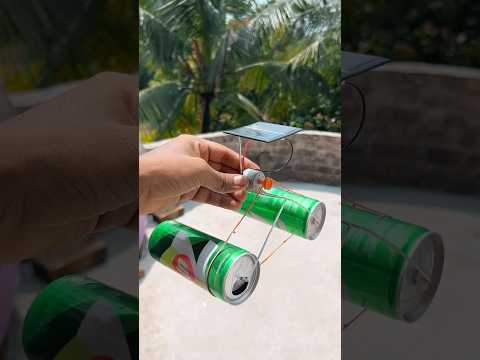 Drink Can Solar Car | How to Make a Solar-Powered Car With a Drink Can #shorts #solar #car