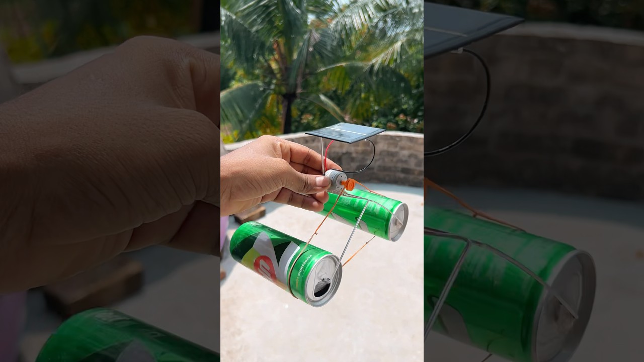 Build a Solar-Powered Car Using a Drink Can 🚗 | Easy DIY Guide