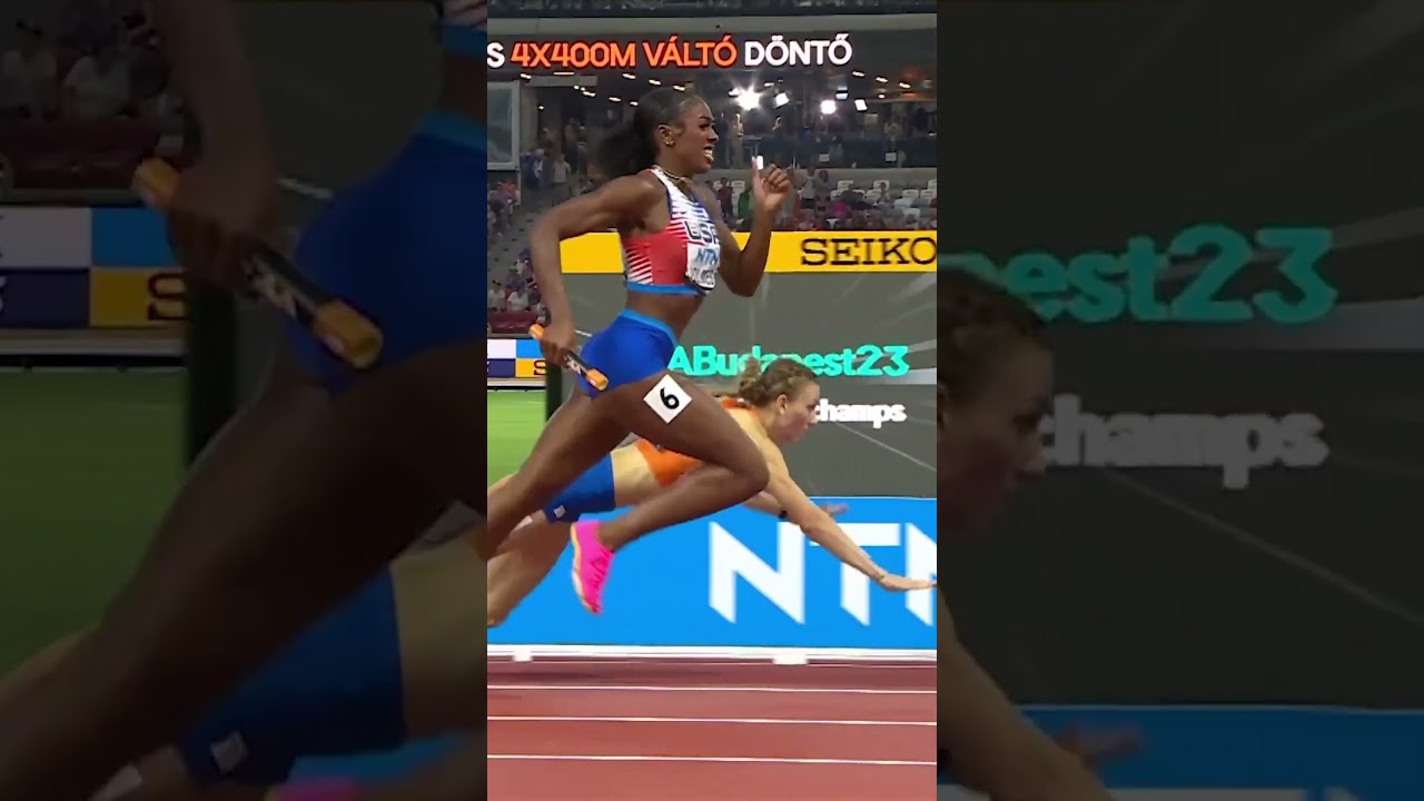 Thrilling Finish in Mixed 4x400m Relay 👀