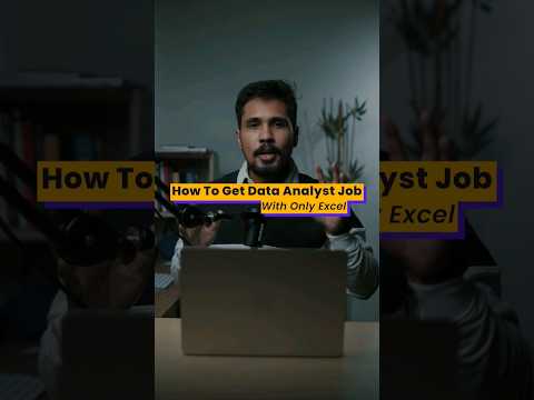 Can I get job as Data analyst with Excel? #excel