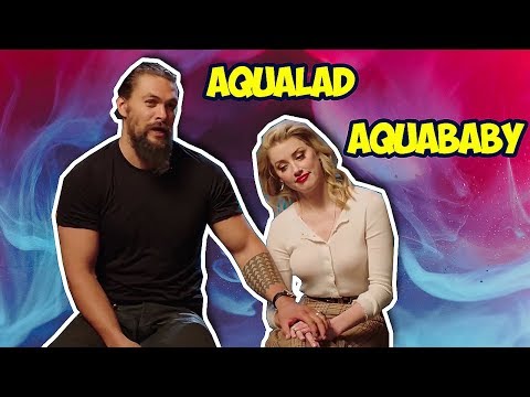 Amber Heard Can't Stop Flirting With Jason Momoa (AQUAMAN)