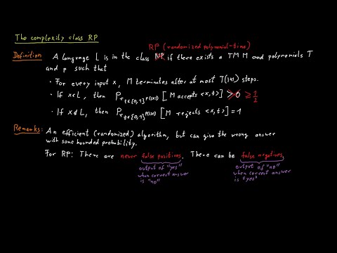 The Complexity Class RP