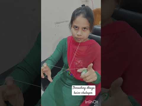 threading dhaga kaise chalayen||threading dhaga chalane ka tarika #viral #shortsvideo #subscribe