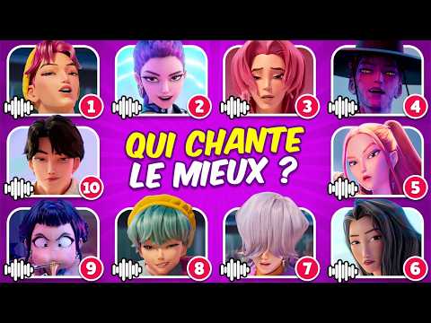 Devine qui CHANTE spécial KPOP DEMON HUNTERS 🎙️🎵😍 | Jinu, Rumi, Mira, Zoey, Saja Boys, Soda Pop