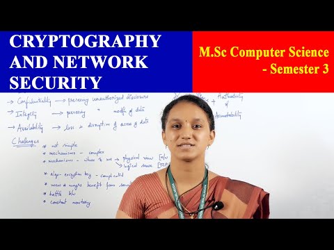 Cryptography and Network Security | Christ OpenCourseWare