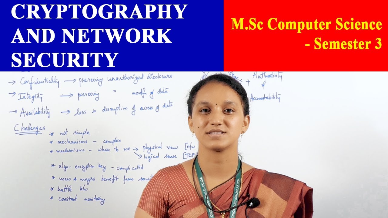 Cryptography & Network Security Course | Christ OpenCourseWare 🔐