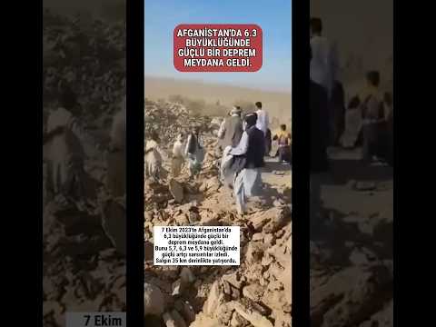 AFGANİSTAN'DA 6.3 büyüklüğünde güçlü bir deprem meydana geldi #shorts #Afganistan