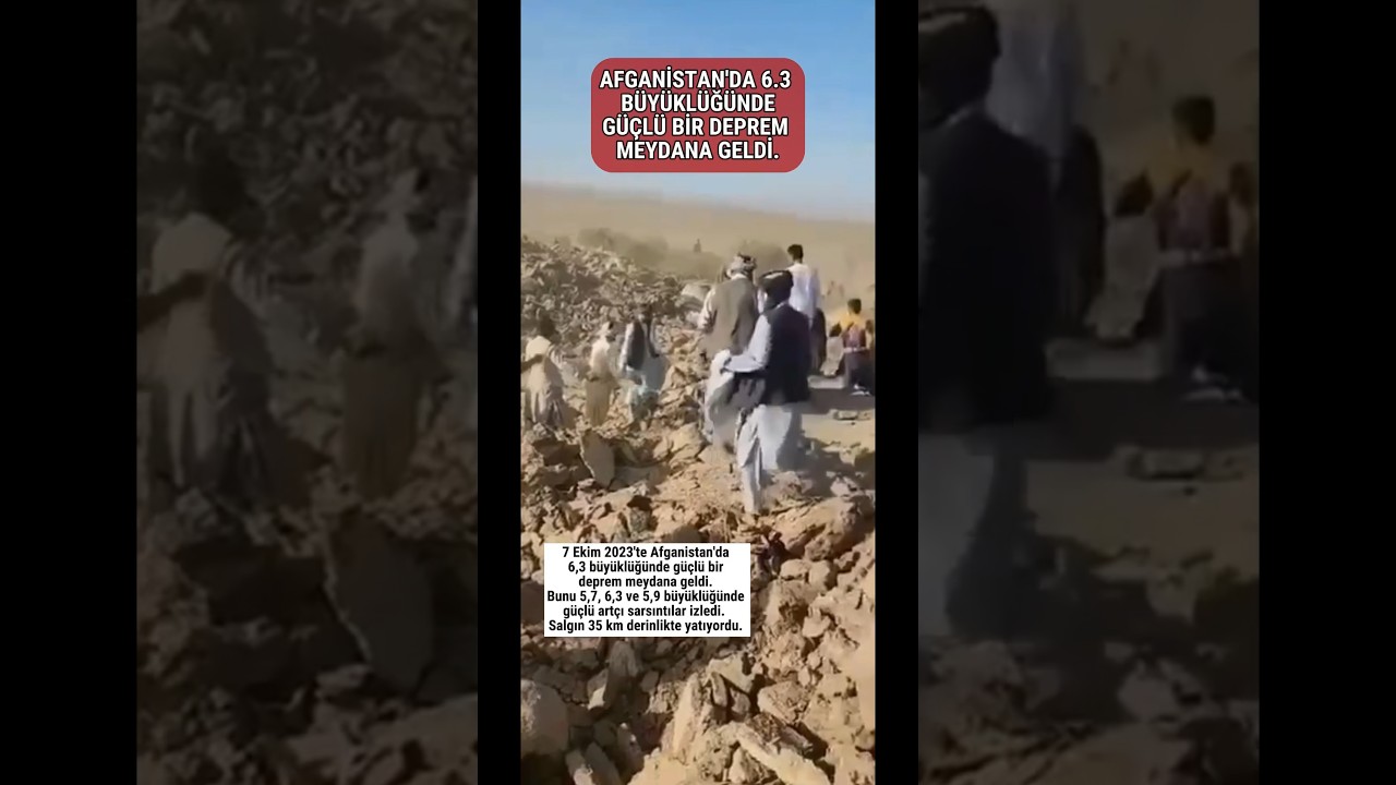 Afganistan'da 6.3 Büyüklüğünde Şiddetli Deprem 🌍