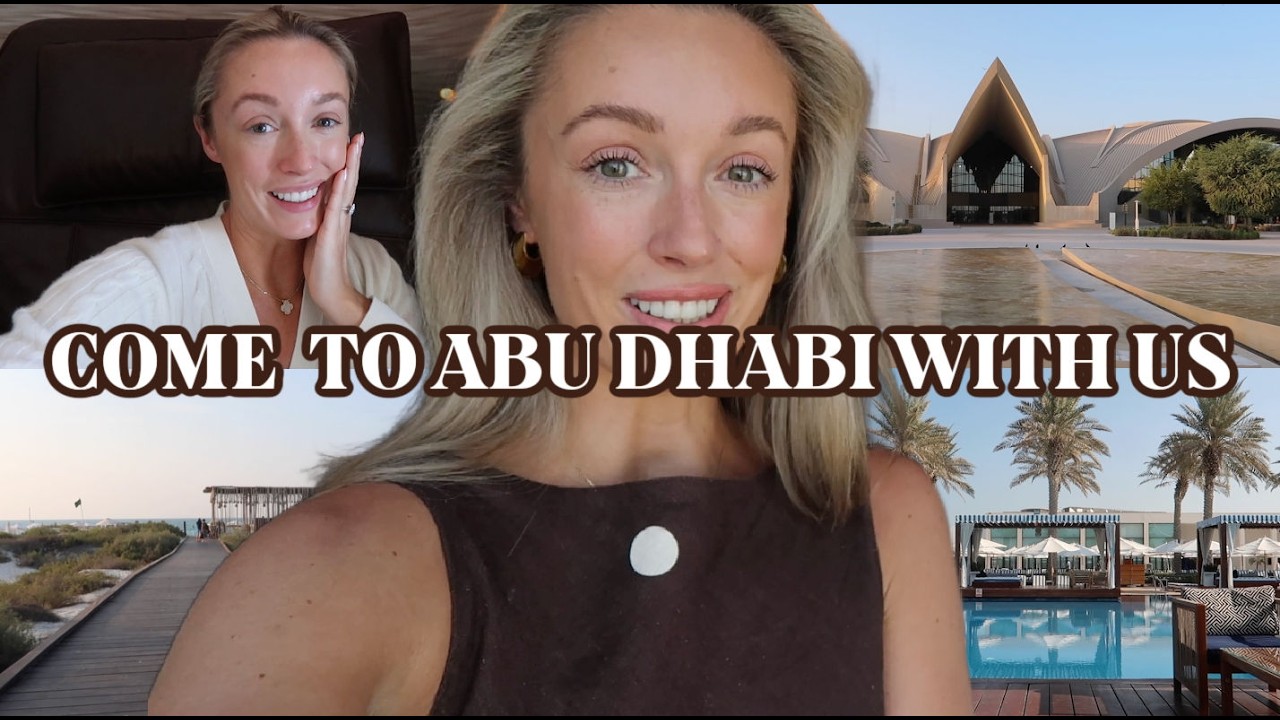 Come to Abu Dhabi with me! ✨🐚 | Etihad First Class + Dreamy Luxury Resorts
