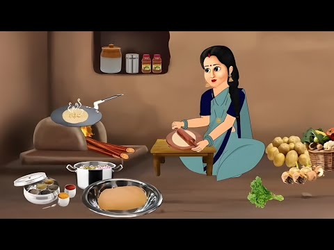 गरीब बेटी का महंगा खाना खाने वाला मायका और ससुराल | kahaniya #saasbahukikahaniya @SRTVCartoon