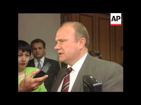 Russia - Zyuganov Reaction To Lebed Appointment