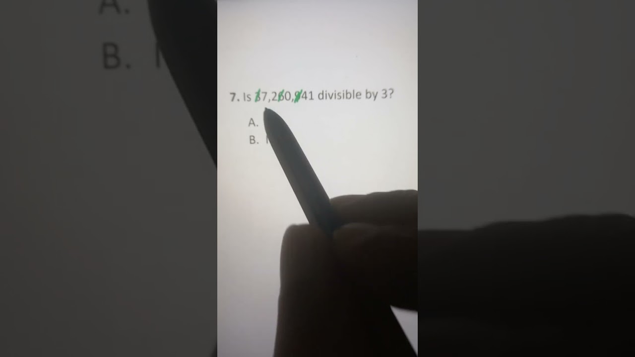 Aptitude Test Preparation - Divisibility By 3!!!