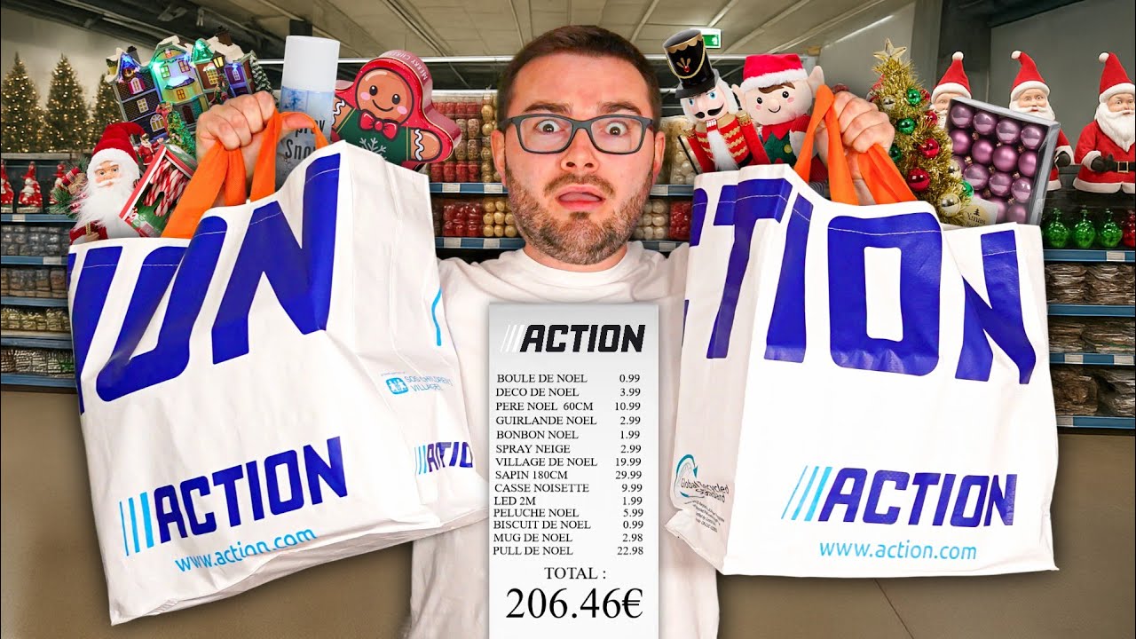 J'ai tout acheté pour Noël chez ACTION 🎄