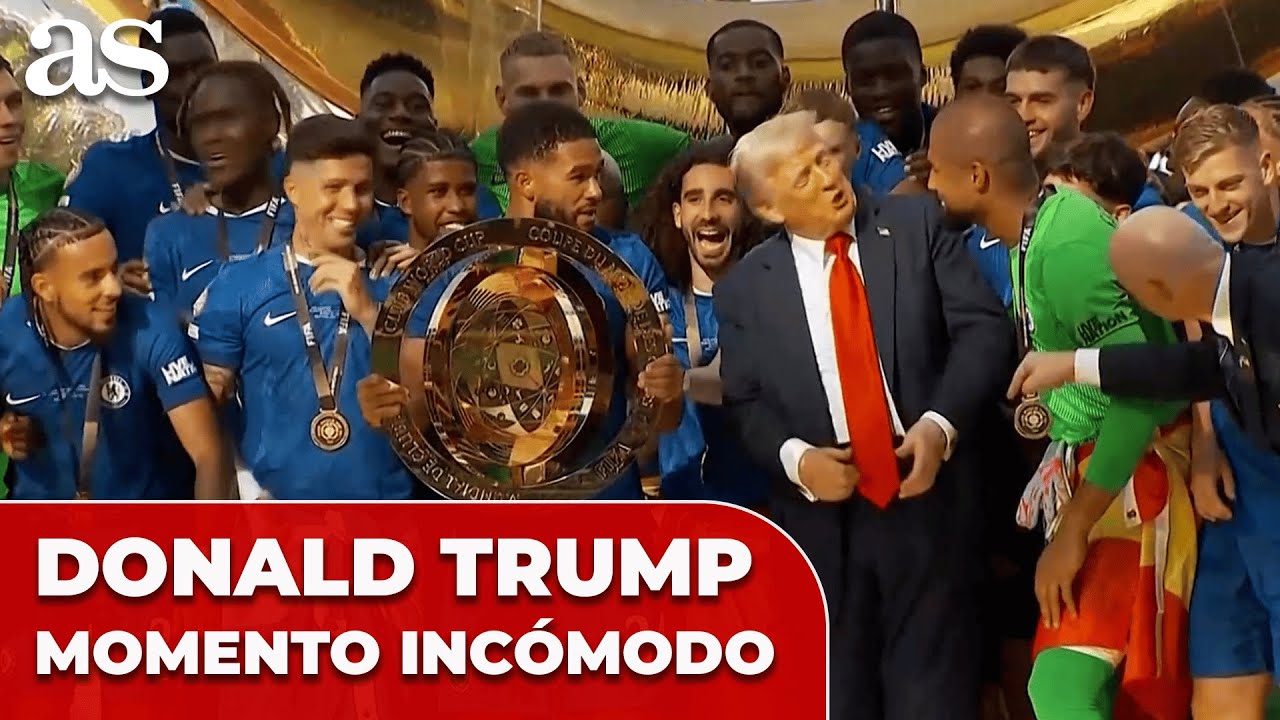 Incómodo momento de Trump en celebración del Chelsea 🏆