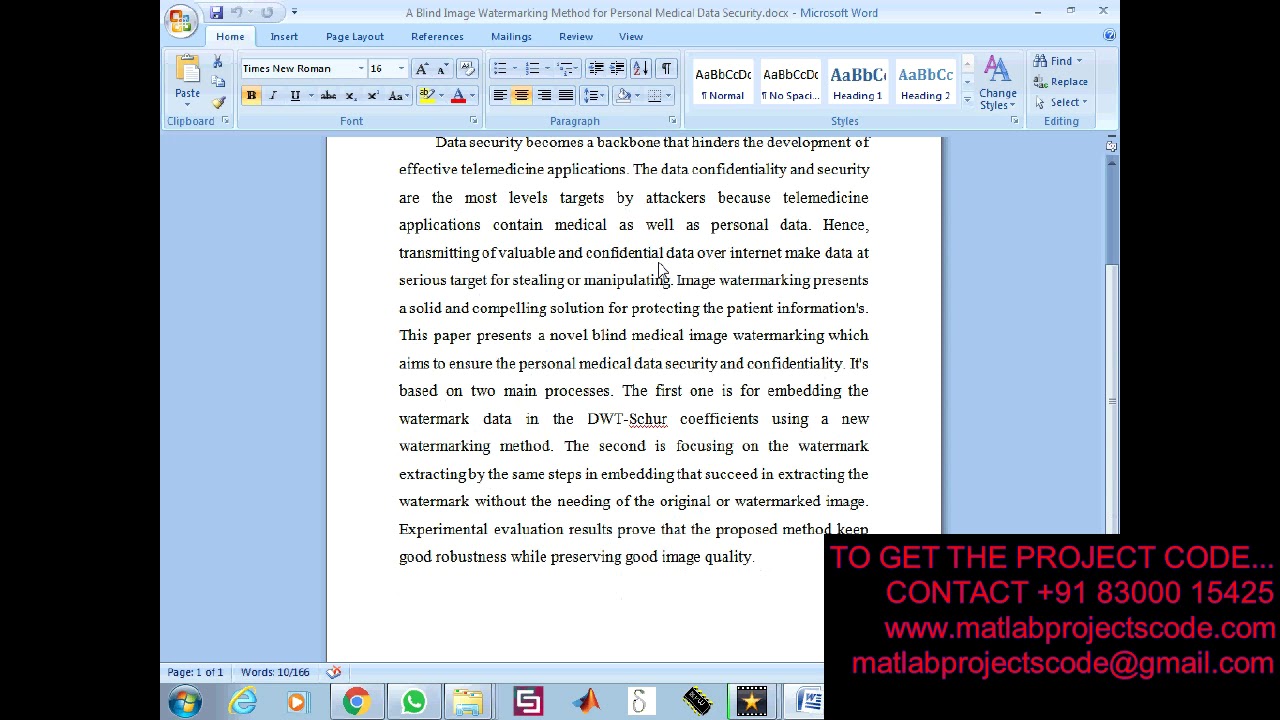 A Blind Image Watermarking Method for Personal Medical Data Security