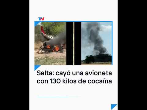 Cayó en Salta una avioneta con más de 130 kilos de cocaína: tenía matrícula boliviana