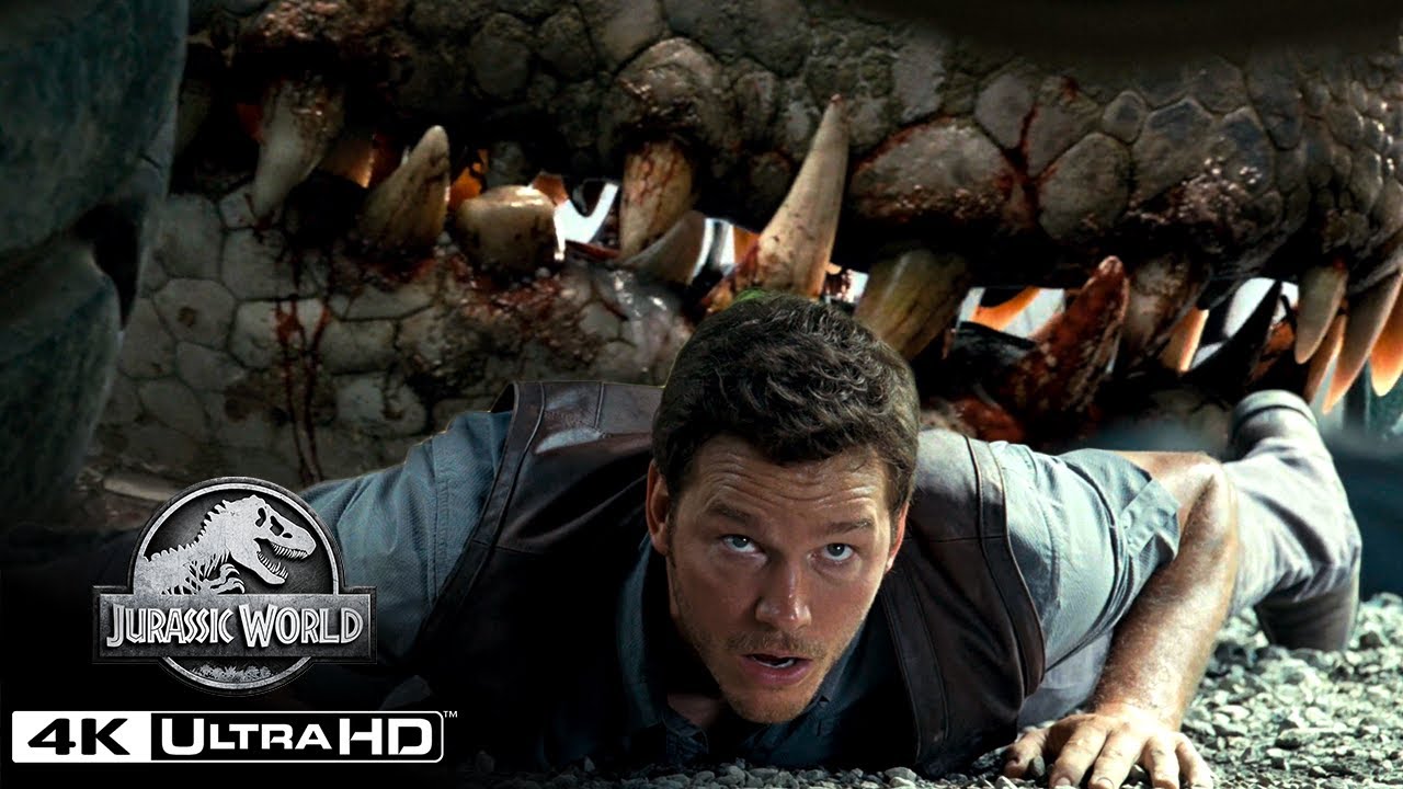 Indominus Rex Escapes in 4K HDR | Jurassic World 🦖