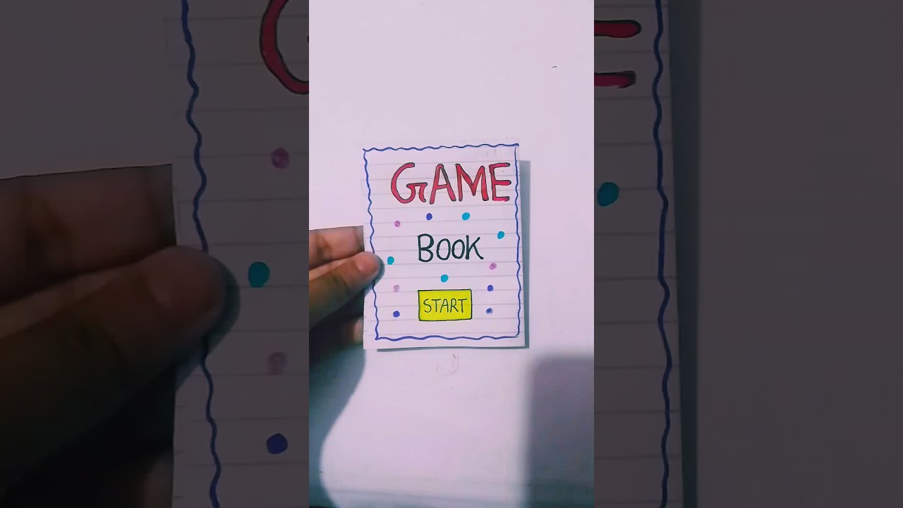 Easy Game Book Craft ๐ #Shorts