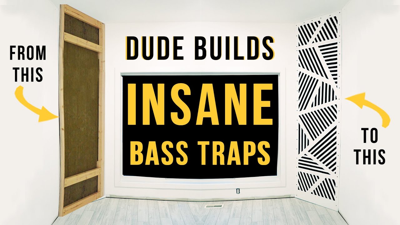 Unique DIY Floor-to-Ceiling Bass Traps 🎶