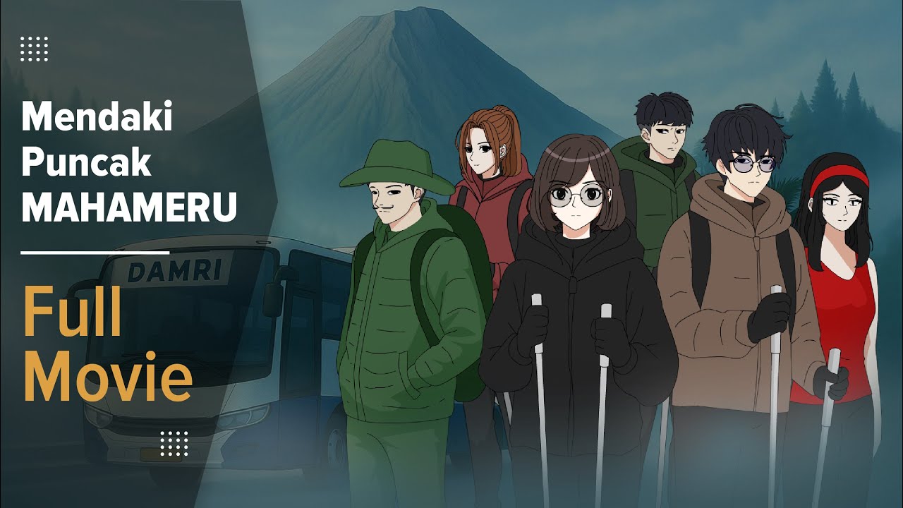 Mendaki Puncak Mahameru | Animasi Sekolah 🏞️