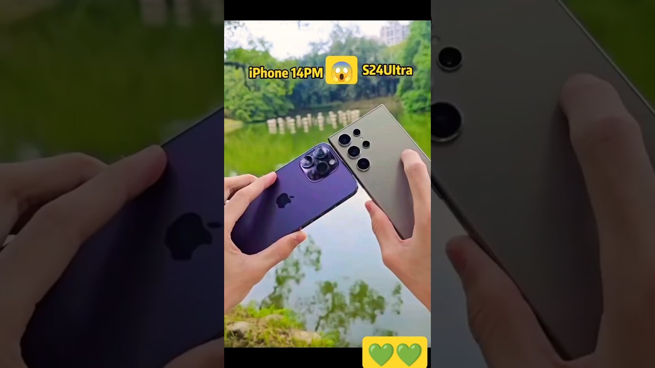 iPhone 14 Pro vs Samsung S24 Ultra - LOOK AT ME! 🤯
