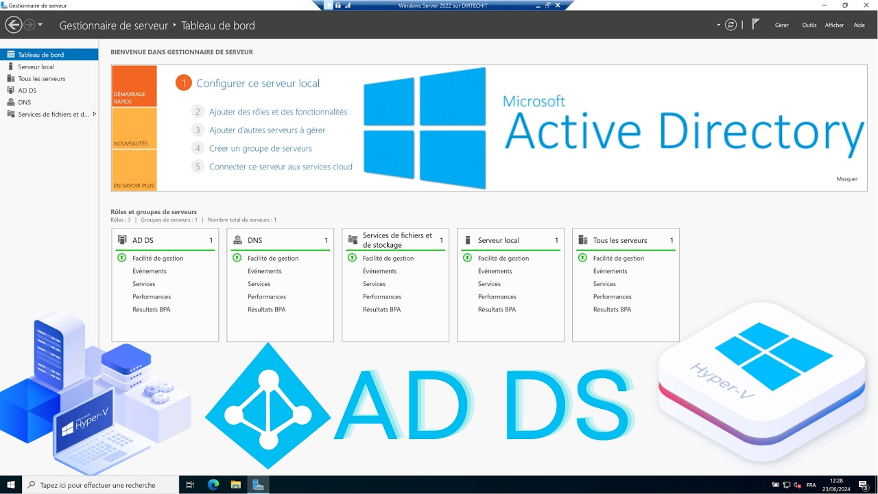 Configurer un domaine Active Directory sur Windows Server 2022