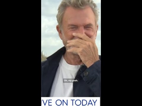 Sam Neill Embarrassed by Surprise Video on Today 🎬